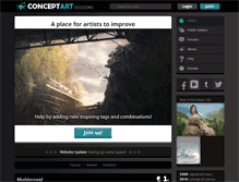Tablet Screenshot of conceptartsessions.com